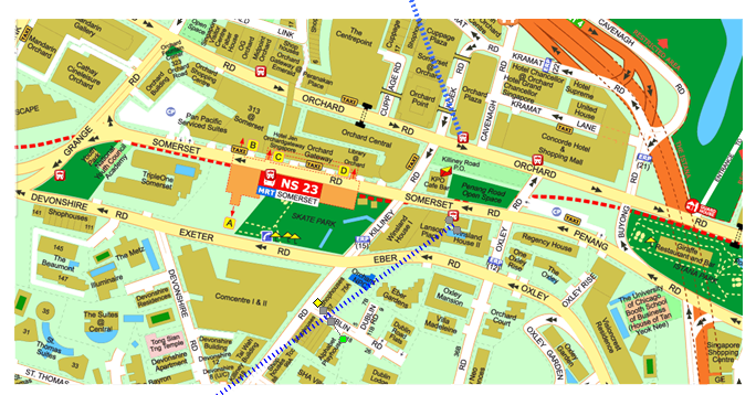 Just Braces Dental Centre Map by Bus